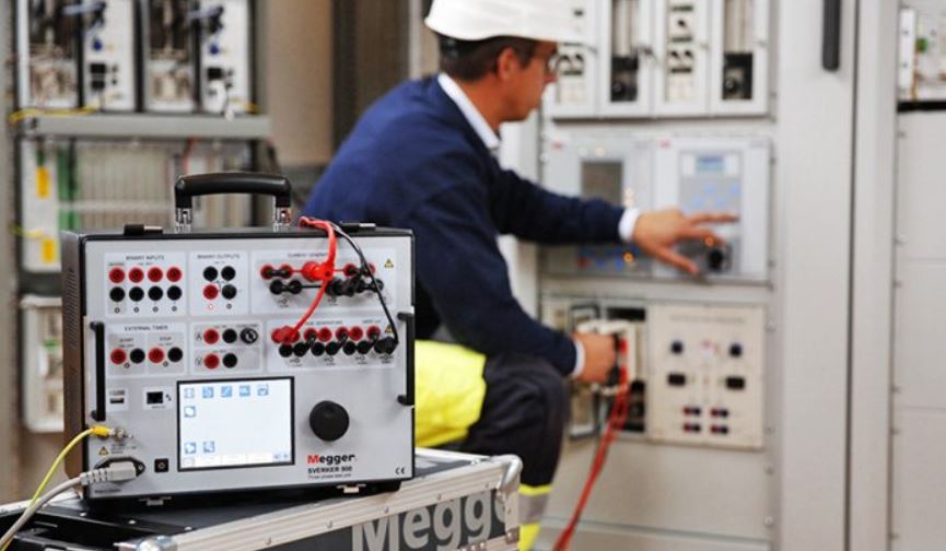 Testing start. Commissioning of electrical Equipment. Electrical Equipment circuit Test. Modern electrical Equipment. Electrical and Power Equipment.